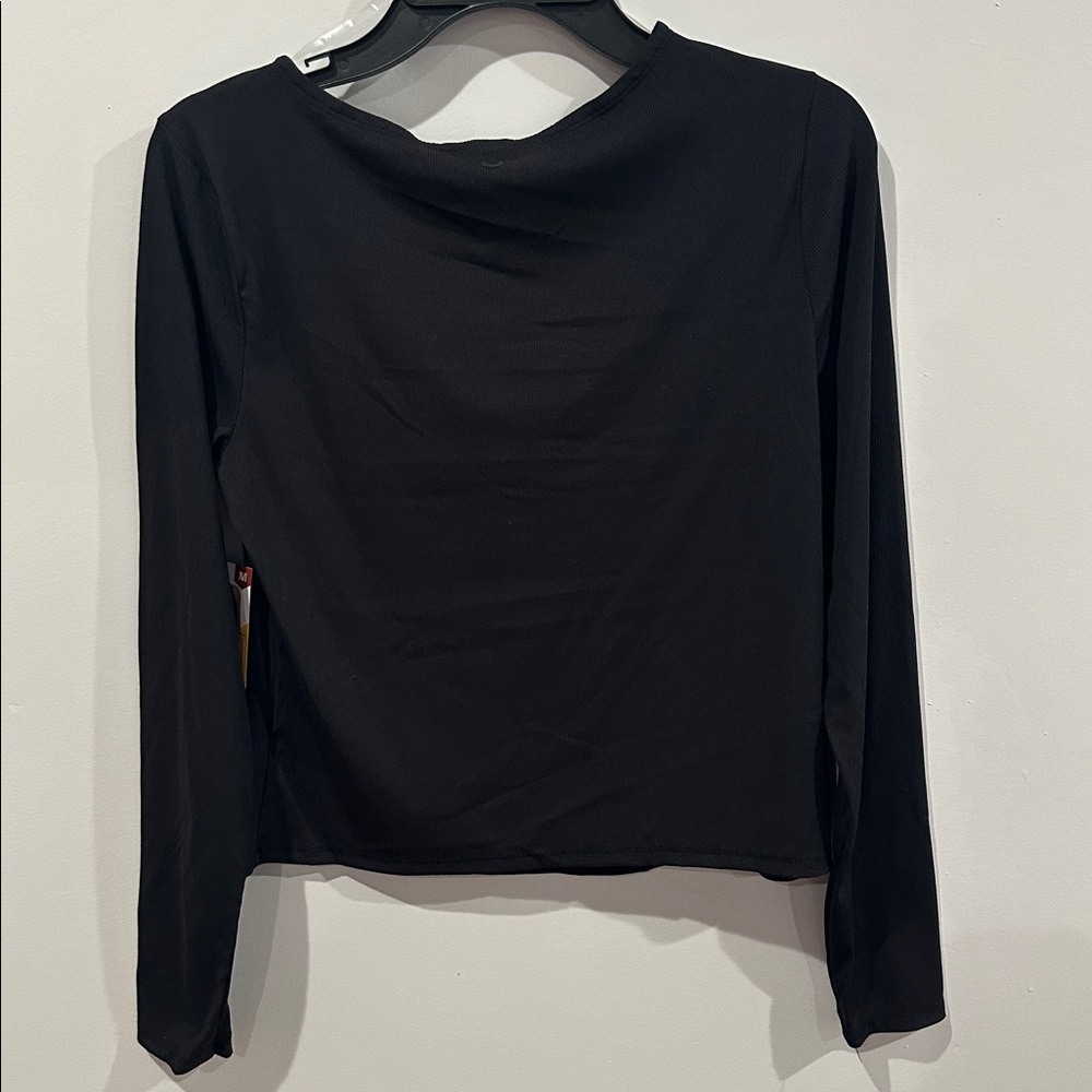 Avia Women's Square Neck Ribbed Long Sleeve Top Size M - Picture 5 of 8